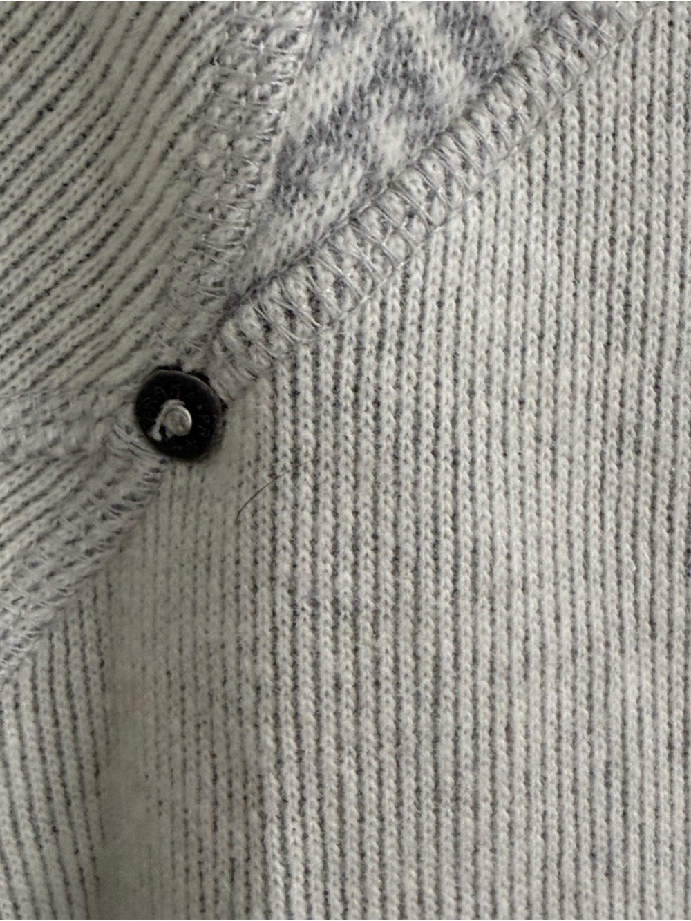 prAna Lucia Herringbone Funnel Neck Sweater Gray Wool Blend Small - Picture 4 of 6